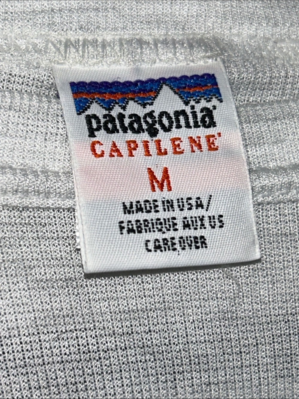 VINTAGE Patagonia Men’s Capilene Long-John Set in Heathered Light Gray Sz M